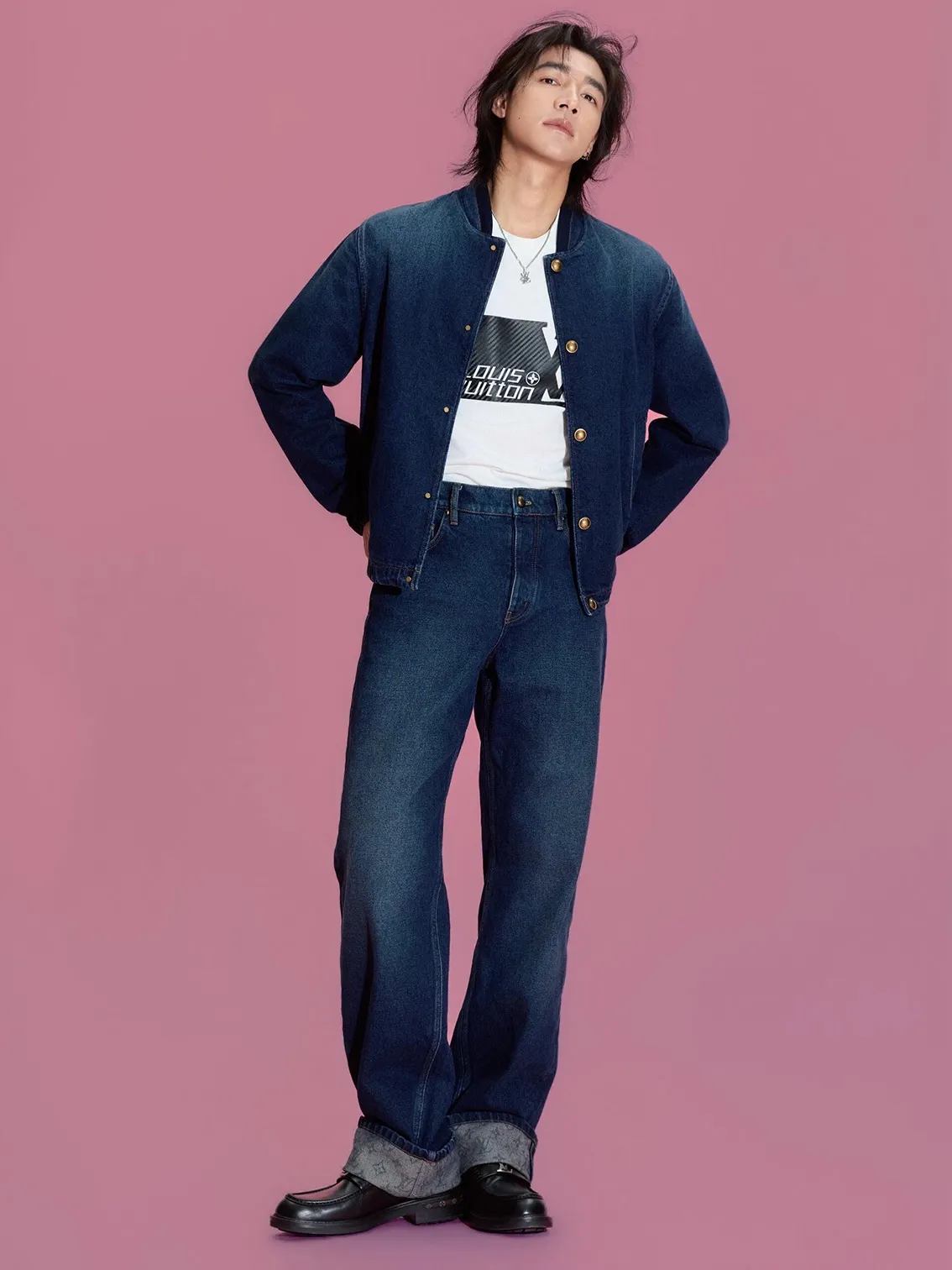 Louis Vuitton/Louis Vuitton cuffed presbyopic skateboard jeans